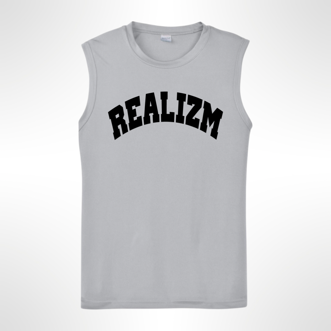 REALIZM Varsity Sleeveless Performance Muscle T-Shirt