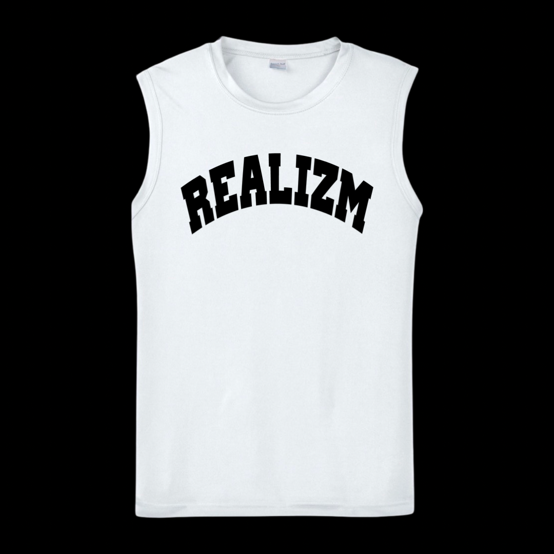 REALIZM Varsity Sleeveless Performance Muscle T-Shirt