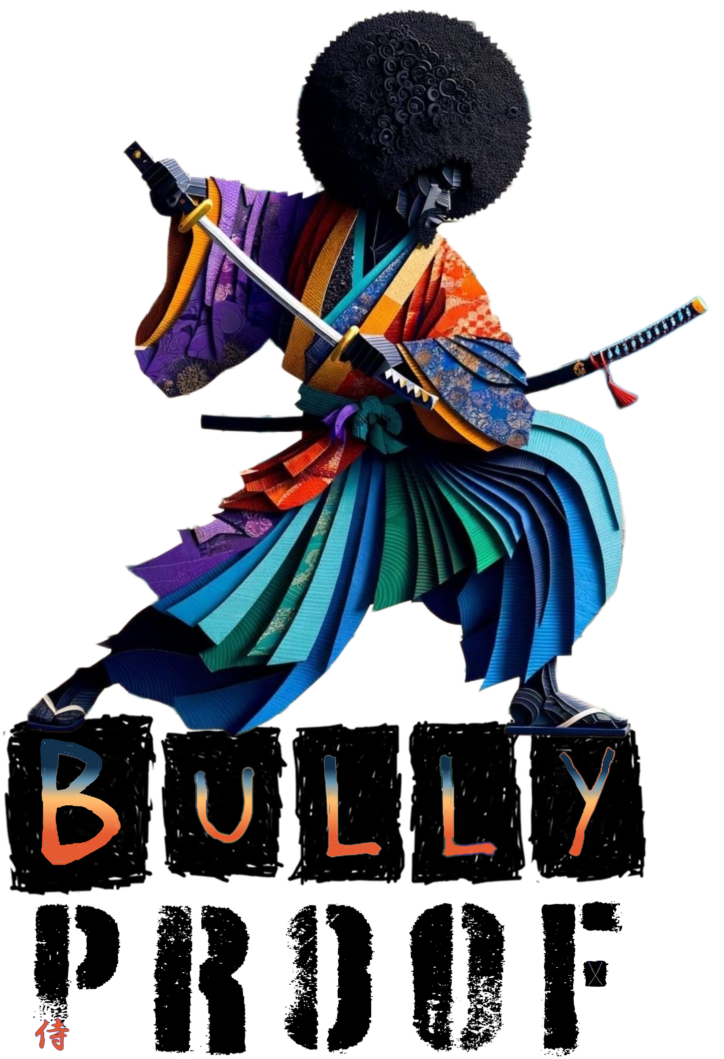 Black Samurai Bully Proof Tshirt
