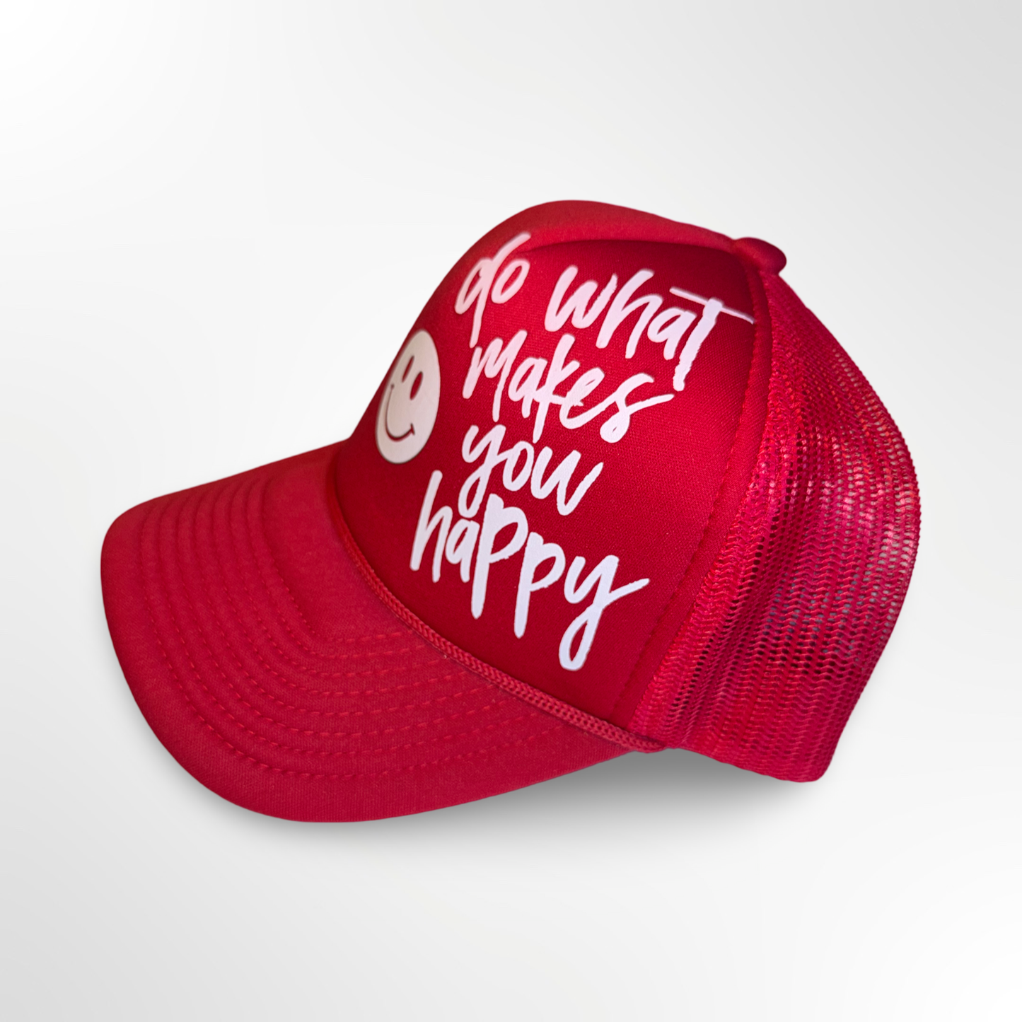 Red Snapback Smiley (Do What Makes You Happy)