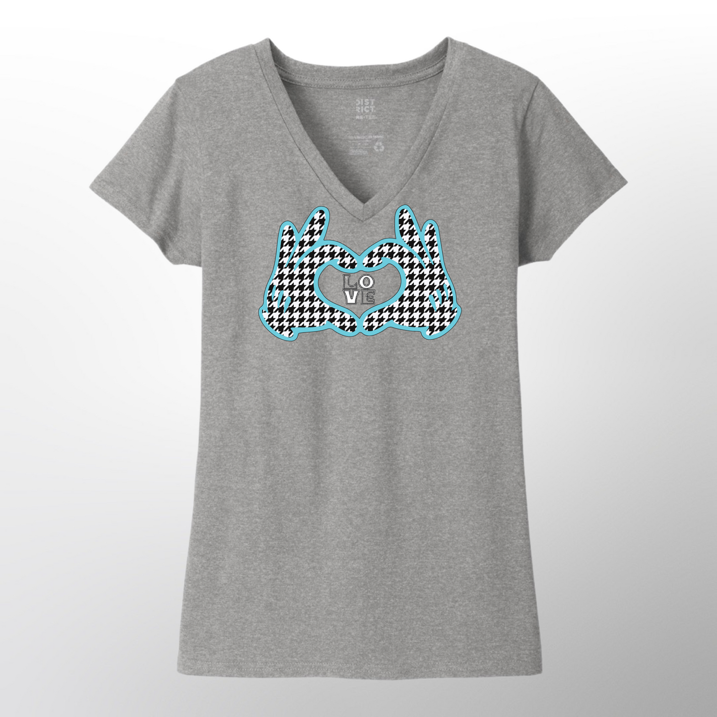 Ladies Stacked Love V-neck