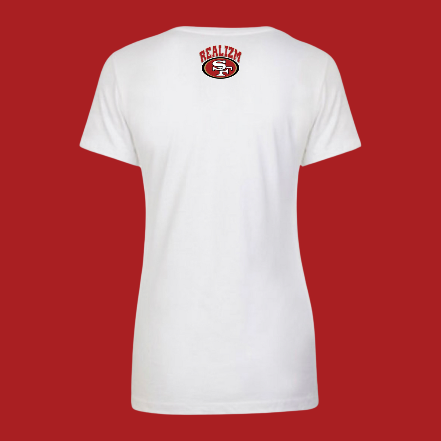 Ladies Kickin Ass Football V-neck (San Francisco)