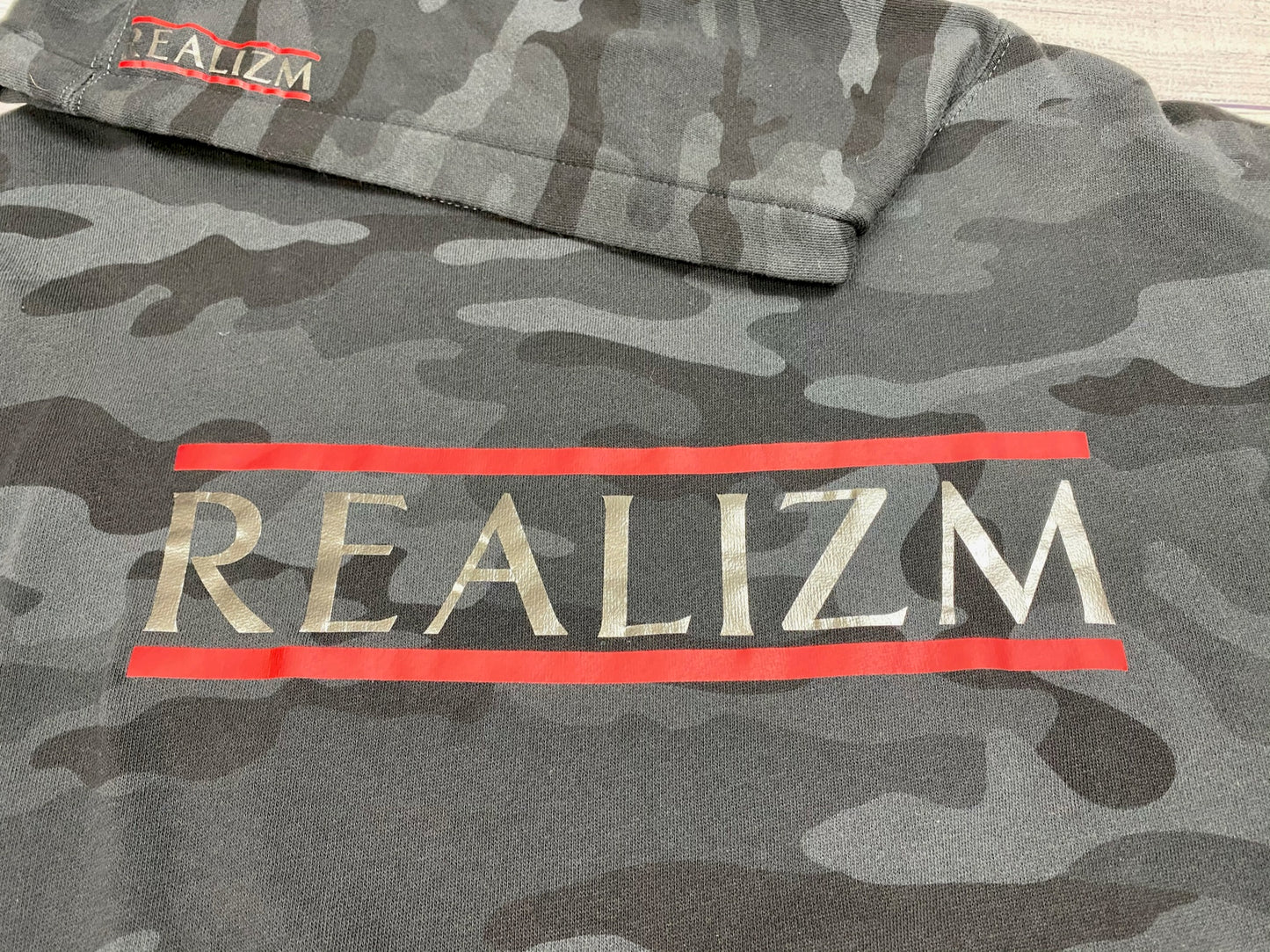 OG REALIZM Design Black Camo Hoodie
