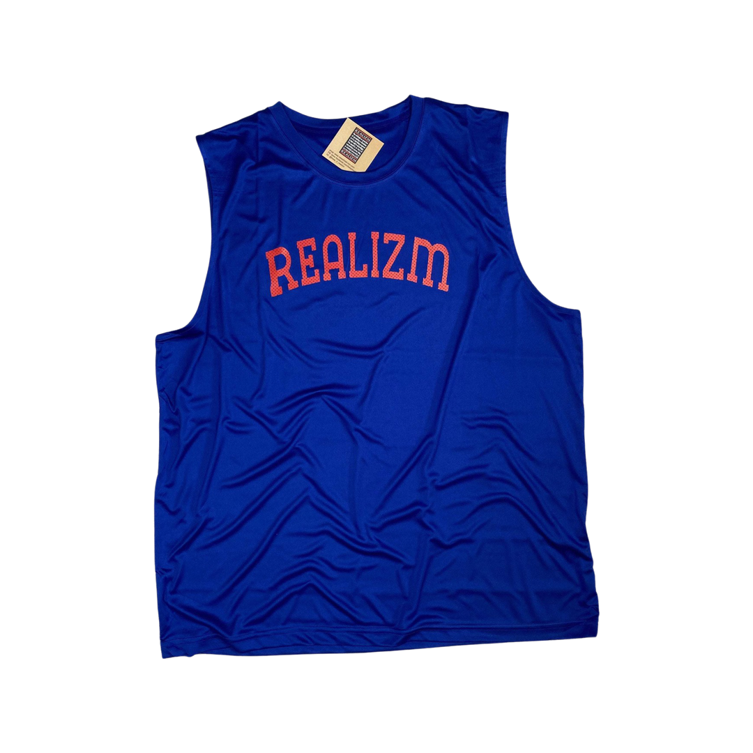 REALIZM Varsity Sleeveless Performance Muscle T-Shirt