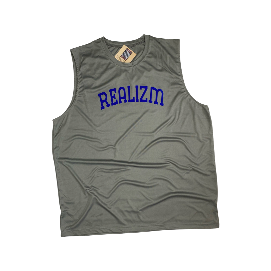 REALIZM Varsity Sleeveless Performance Muscle T-Shirt