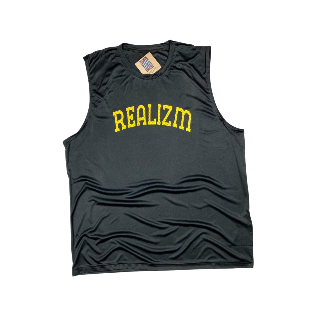 REALIZM Varsity Sleeveless Performance Muscle T-Shirt