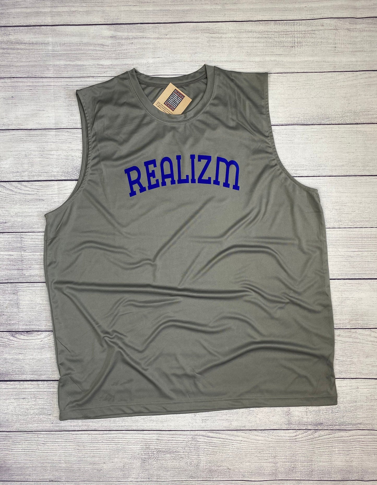 REALIZM Varsity Sleeveless Performance Muscle T-Shirt 3 Pack