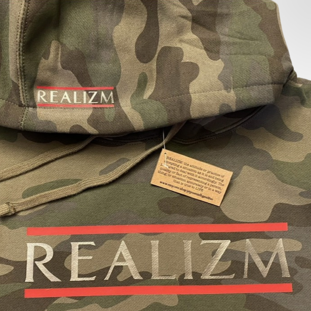OG REALIZM Design Green Camo Hoodie