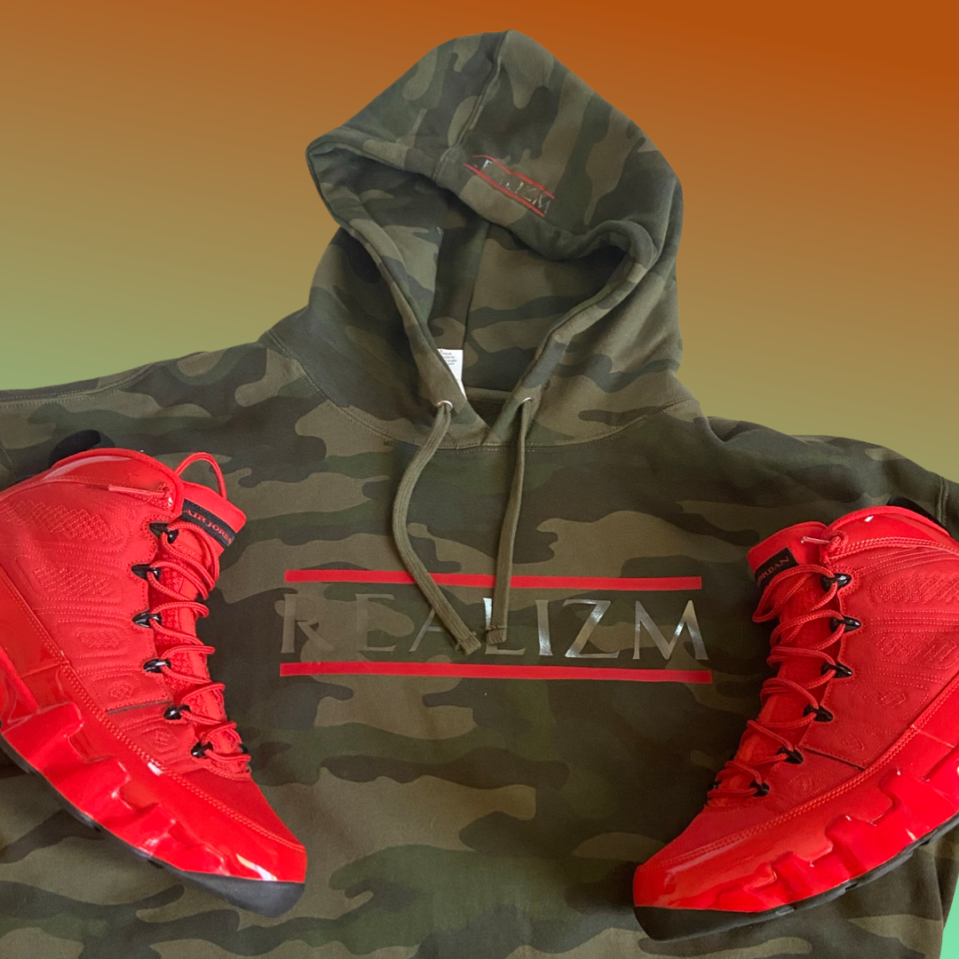 OG REALIZM Design Green Camo Hoodie