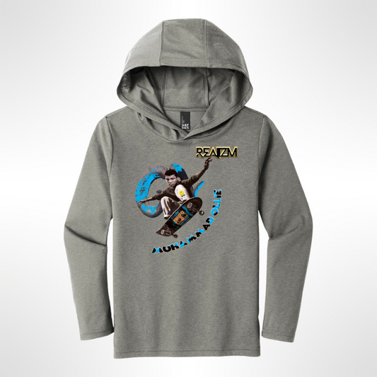 Youth Muhammad Ollie GOAT Skate Perfect Tri  Long Sleeve