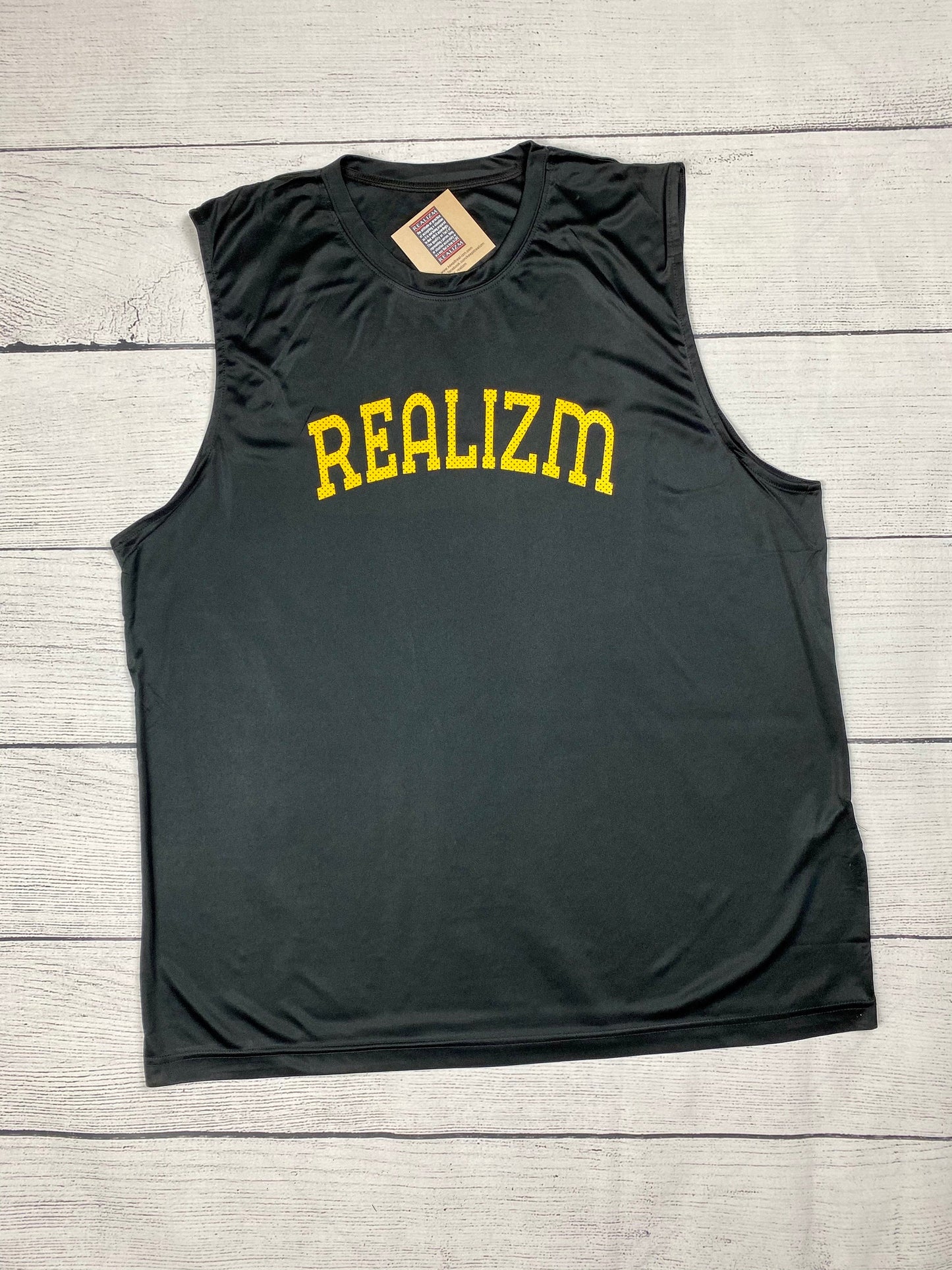 REALIZM Varsity Sleeveless Performance Muscle T-Shirt
