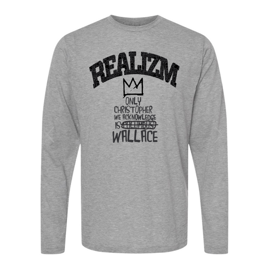 Heather Gray Christopher Wallace REALIZM Men’s Long-sleeve Crew