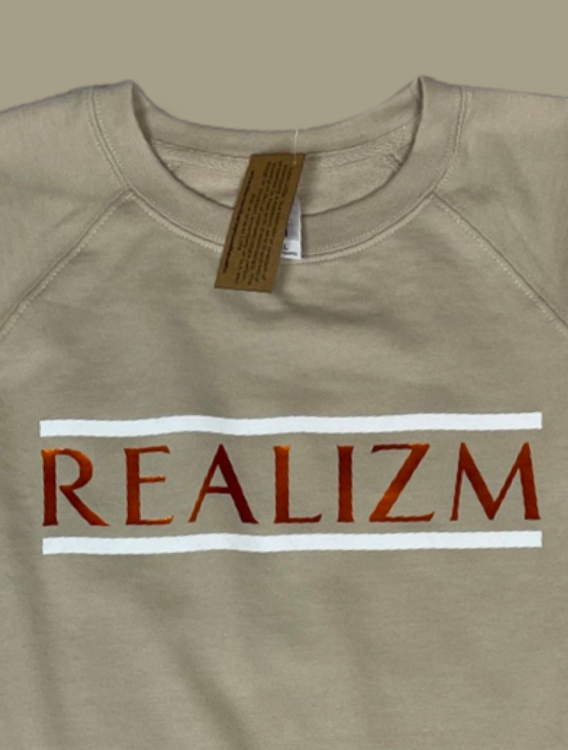 Beige OG REALIZM Crew Sweatshirt